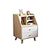 WALNUTA Tableau Europe du Nord Simple Simple Moderne Armoire de Rangement en Bois Massif de Chevet Petit Meuble étagère Petit Armoire de Rangement