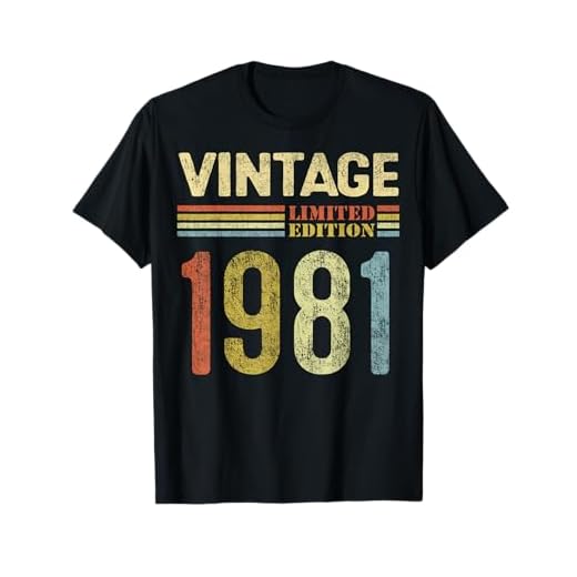 Vintage 1981 Regalo Original Hombre 41 Años Cumpleaños Mujer Camiseta