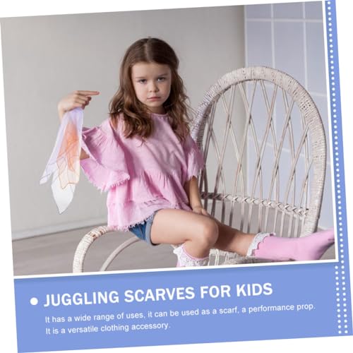 VALICLUD 10pcs Play Scarves Dance Juggling Scarves for Boys and Girls Adults Music Dance Accessories4