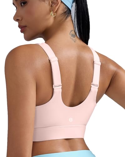 Image of RUNNING GIRL Adjustable Straps High Impact Sports Bra for Women,High Support Workout Sports Bras with Sewn in Pads