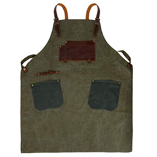 MX kingdom Delantal De Trabajo Unisex De Lona Encerada，Resistente para Productos...