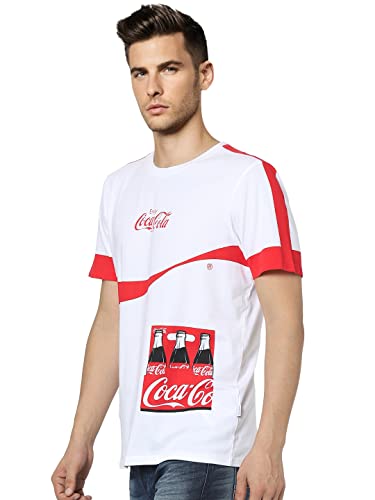 Image of JACK & JONES Men's Printed Regular Fit Crew Neck T-Shirt