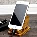 Produktbild PrettyWit Bambus Holz Telefonständer Elefant Handyhalter für Universal Handy kompatibel mit Mini Pad Phone X XS XR