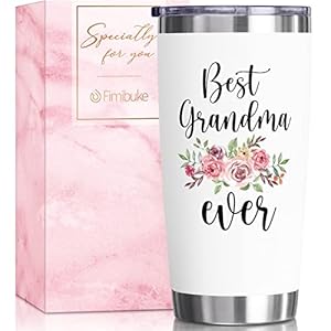Best Grandma Gifts – 20 oz Tumbler Christmas Gift for Grandma Grandmother from Granddaughter, Grandson, Grandkids…