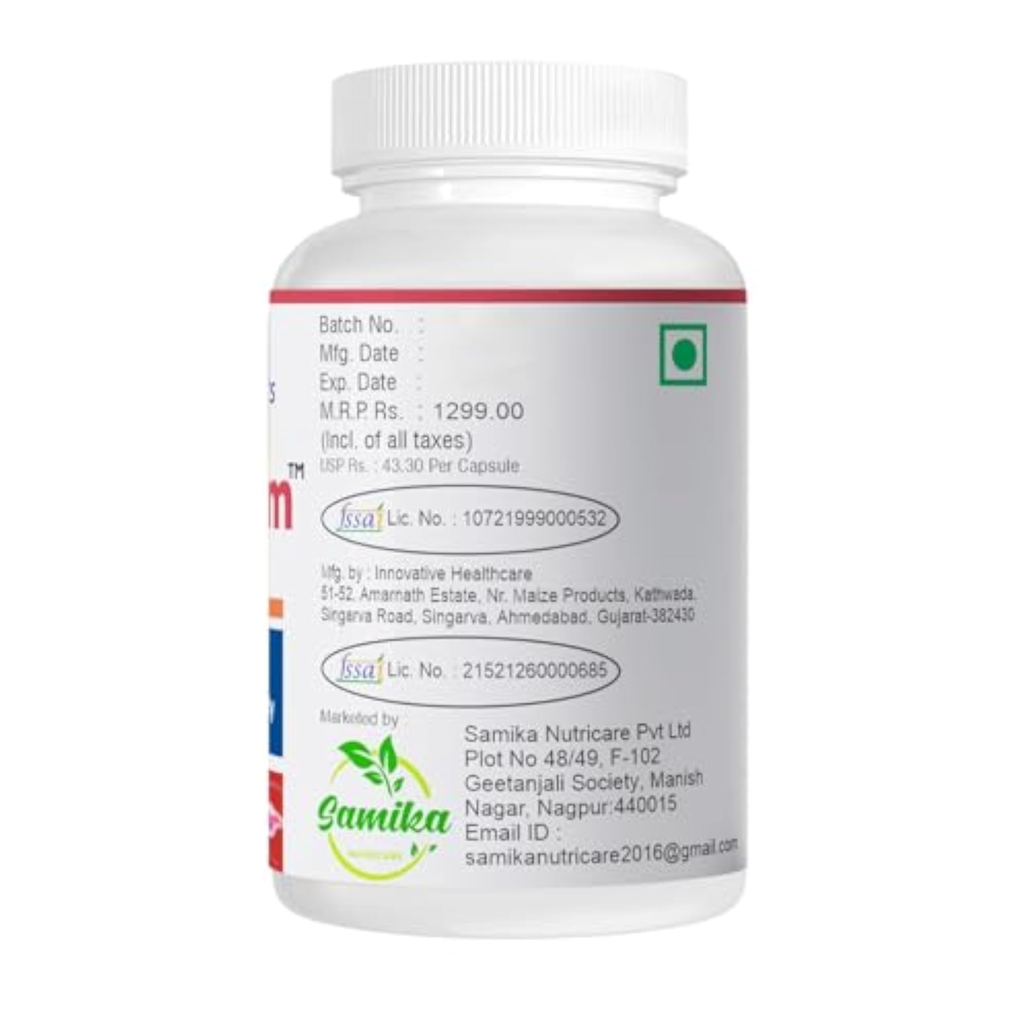 Grow Sperm - Male Fertility Supplement Capsules