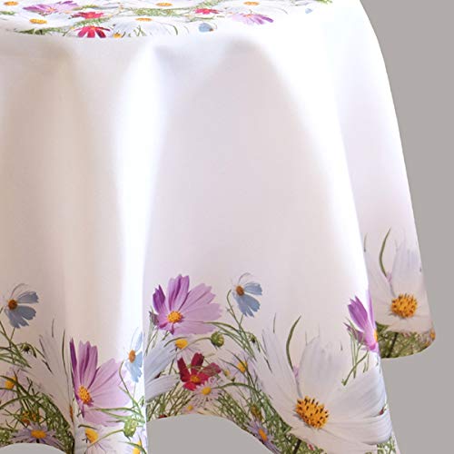 Raebel Round Blanket with Colourful Flower Print Design Diameter 150 cm