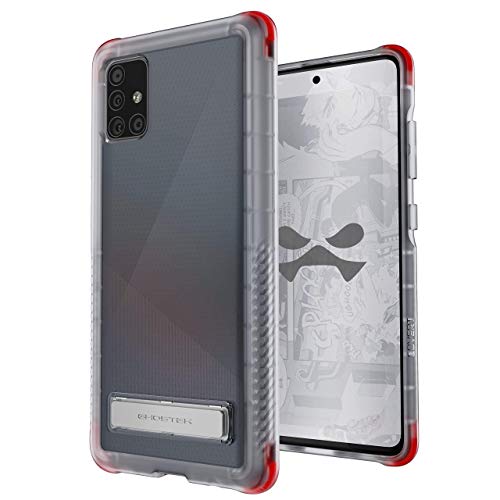 Image of Ghostek Covert Galaxy A51 Case Clear with Kickstand Super Slim Fit Shockproof Design with Scratch Resistant Back and Anti Slip Hand Grip Wireless Charging Compatible 2020 Galaxy A51 (6.5 Inch) - Clear