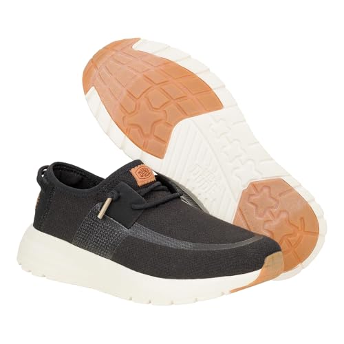 HEYDUDE Women's Sirocco W Neutrals Black Loafer Flat3