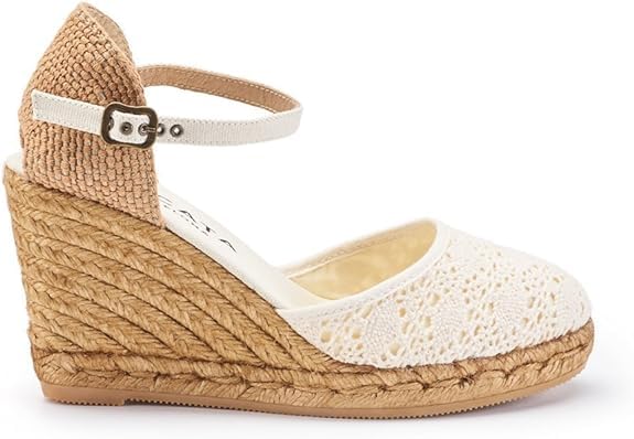 Image of VISCATA Satuna Women's Sandals Espadrille Canvas Buckle Wedges