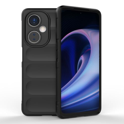 BORYA Funda para OnePlus Nord CE 3 Lite 5G/Nord N30, Antigolpes Premium Suave Silicona TPU Bumper Carcasa, Anticaída Diseño de Bolsas Aire Estuche, Delgada Duradero Caso, Negro