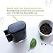 Pepper, Peppercorn & Salt Grinder-Mill Set by PepperMate - Easy-To-Fill, Gourmet, Ceramic Refillable Hand-Operated w/Measuring Cup, Precision Grind for Coarse or Fine Grinding (Black and White)
