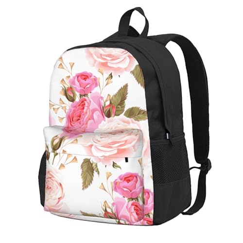 Sac à dos léger imprimé floral rose pour vos aventures en plein air