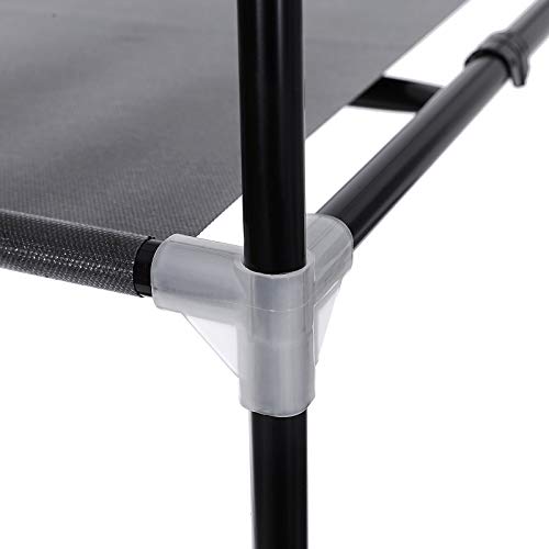 SONGMICS Kleiderschrank, Stoffschrank, Faltschrank mit Kleiderstange, Kleiderständer, Aufbewahrung für Taschen, Spielzeug, Schuhe, Schlafzimmer, Ankleidezimmer, 75 x 45 x 160 cm, schwarz RYG83H