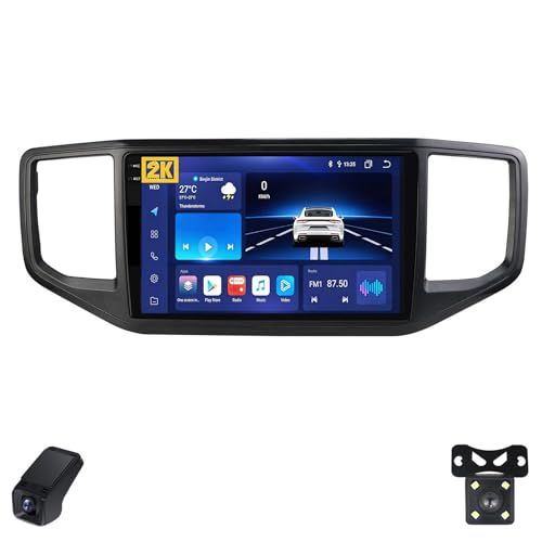2K Radio para Coche para Volkswagen Amarok 1 2016-2020 Pantalla Táctil Android Estéreo para Coche 9-Inch/CarPlay/Android Auto/WiFi/RDS Radio FM Am/GPS/Cámara Visión Trasera/ADAS DVR(M200S 2K)