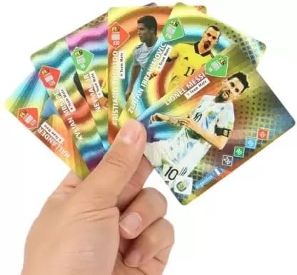CrazyBuy Football Star Cards Rainbow All Star Players to Collect 55 Cards (Multicolor)