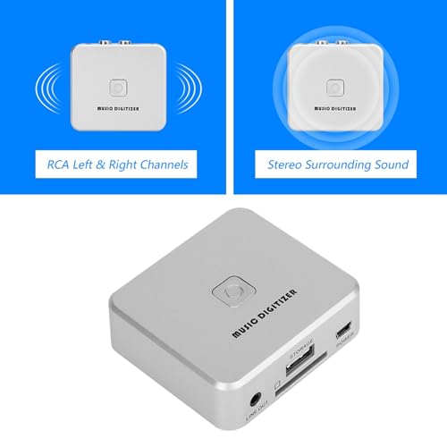 Digitalizador de música 128 Kbps para convertir audio analógico a MP3 5