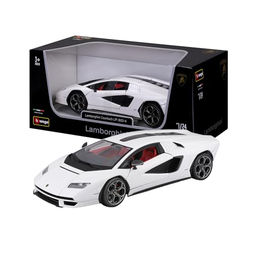 Bburago   Lamborghini Countach LPI 800 4 Escala 1:24, Réplica Diecast con Apertura de Puertas, Surtido Aleatorio, Licencia Oficial Lamborghini