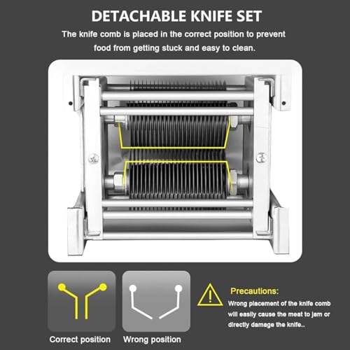 Cortadora eléctrica de carne UYCVT en acero inoxidable miniatura 3