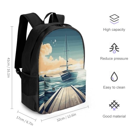 Mochila casual para senderismo liviana unisex miniatura 2