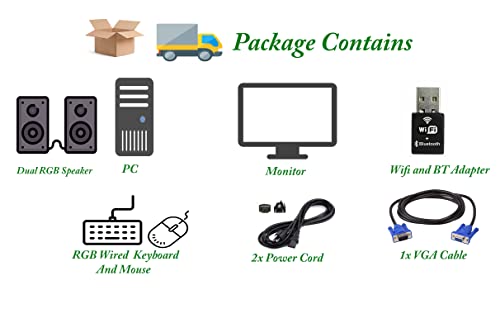 Dell Optiplex Sff Computer Desktop Pc Intel Core I5 4Th Gen Processor | 16Gb Ram & 1Tb Ssd | Wifi & Bluetooth Rgb Dual Speakers & Keyboard Mouse New Led 19 Inch Monitor Windows 10 Pro (Renewed) #TOP5