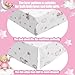 Mixweer 3 Pcs Cloud Balloon Bear Theme Crib Bedding Set for Boys Baby Nursery Mini Bedding Set Comforter Gender Neutral Standard Size Comforter Skirt for Girl