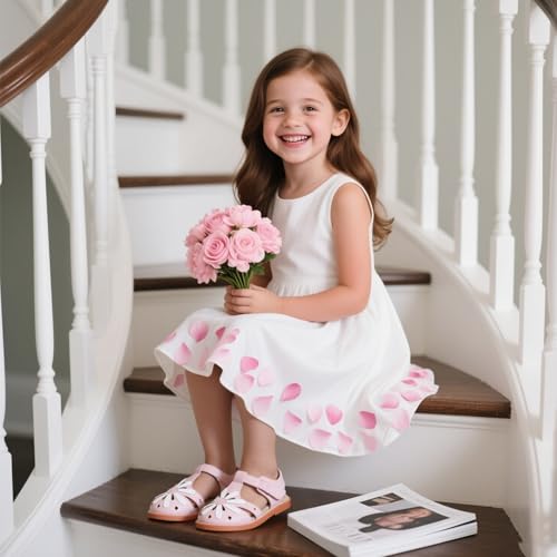 Image of Kiderence Toddler Girls Sandals Little Girls Kids Summer Shoes Toddler Sandals