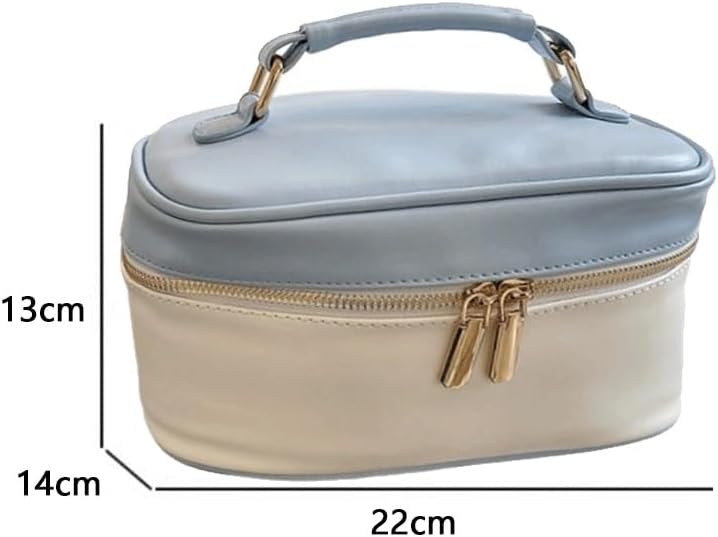 Handheld makeup bag for women, large capacity, small fresh cosmetics storage, washing image 2