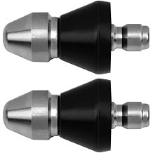 2 Paket Bas n l  Y kama Kanalizasyon Jetter Nozulu, Tahliye Temizleme Su Jetteri, 5000 PSI 1/4 '' H zl  Ba lant  Fi i 1/4  n  - 2 Paket