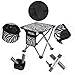 Roptat Camping Stool,Portable Folding Compact Lightweight Stool Seat for Camping Fishing Hiking Gardening Outdoor Walking Backpacking Travelling and Beach with Carry Bag (Zebra)