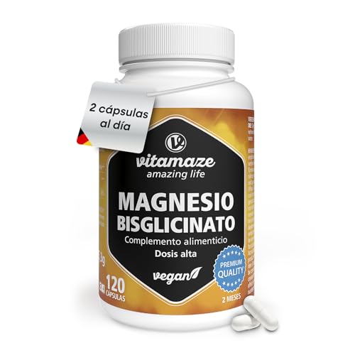 Vitamaze Glicinato de Magnesio 1500 mg, 120 cápsulas