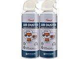 Rosewill Compressed Gas Duster, 10 oz Canned Air Multipurpose Computer Keyboard Cleaner Spray (2-Pack), Ozone Safe - RCGD-18002