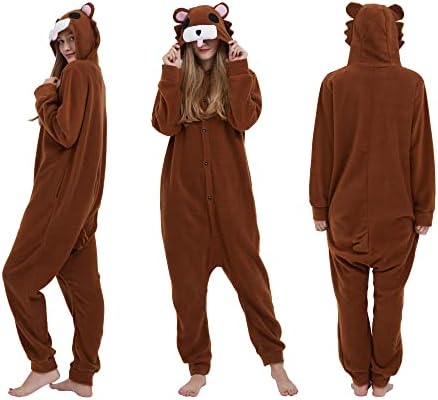 Simzoo dierenpyjama, eendelig dierenpak, cosplay, sleepwear voor heren dames, one piece homewear, uniseks, Zwarte Kat, XL Simzoo dierenpyjama, eendelig dierenpak, cosplay, sleepwear voor heren dames, one piece homewear, uniseks, Zwarte Kat, XL