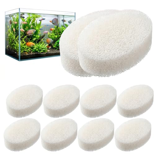 Pretify 10 Unidades Cartuchos de Filtro de Esponja para Eheim 2618060 Aquaball, Esponja Filtro Acuario para Biopower 160/200/240 y Aquaball 45/2206, Cartuchos de Filtración Mecánica y Biológica