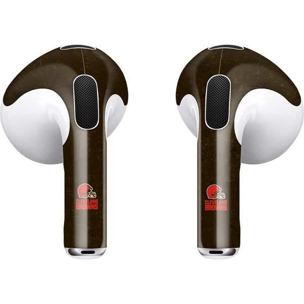 Skinit Decal Audio Skin compatible with Apple AirPods (3rd Gen, 2021) - Officially Licensed NFL Cleveland Browns Distressed Design