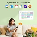 Digital Calendar, 15.6 Inch Wall Planner Electronic Calendar & Chore Chart, Smart Touchscreen Interactive Display for Family Schedules, Great for Organizing Your Routines, Wall & Desk Mountable