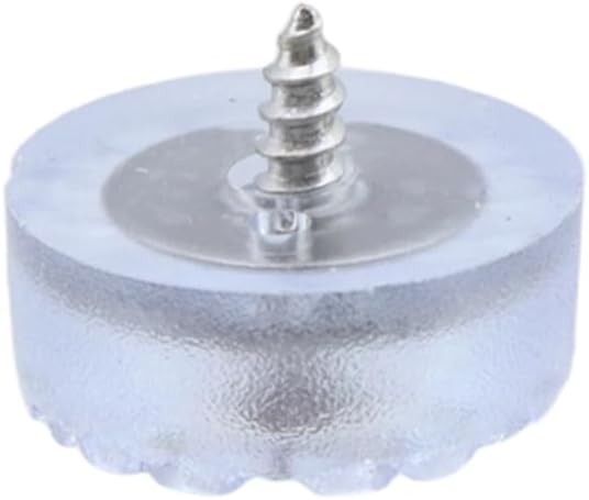 Semetall Round Rubber Feet 100 Pack Soft Cutting Board Rubber Feet Small Clear Blue Pads for Furniture Electronics and Appliances,18mmx7mm(0.7"x0.27" DxH)-Clear Blue