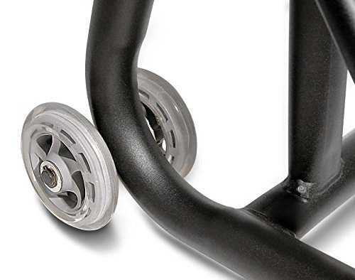 ConStands – Einarm Montageständer kompatibel mit Ducati Diavel/S 11-22 Schwarz Matt Hinterrad Single Classic Motorrad inkl. Adapter