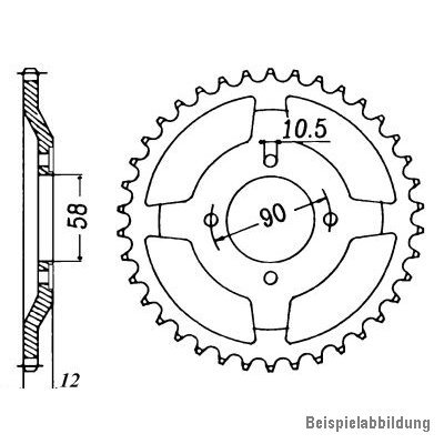 Kettensatz Honda CLR 125 CityFly (JD18) 98-99, DID EXTRA Verstärkt, Silber, Clip