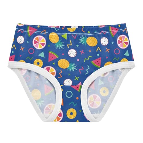 Little Girl Underwear Toddler Panties Kids Undies Watermelon Orange Fruits Soft Cotton Briefs 2T-8Y