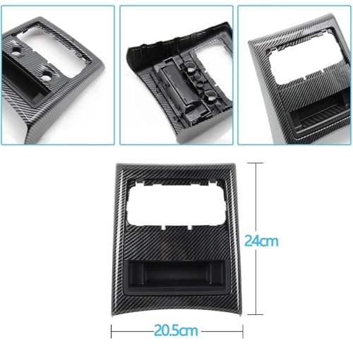 Aérateurs de climatisation arrière aspect carbone pour BMW Série 3 E90 E91 2005-2012