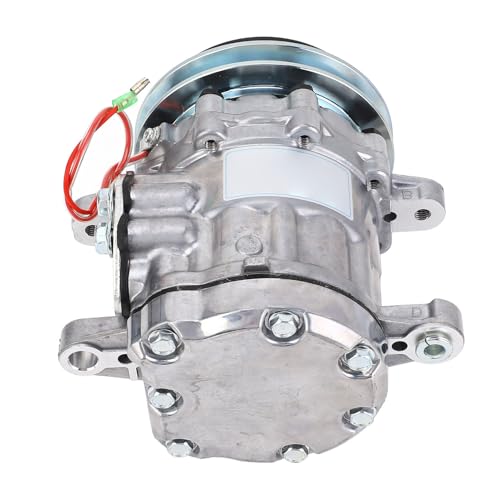 Fafeicy Compresor de CA, Compresor de Aire Acondicionado de Acero de Aleación, Reemplazo Directo para Excavadoras PC56-7, Refrigeración Eficiente con Tecnología de Ahorro de Energía para Entornos
