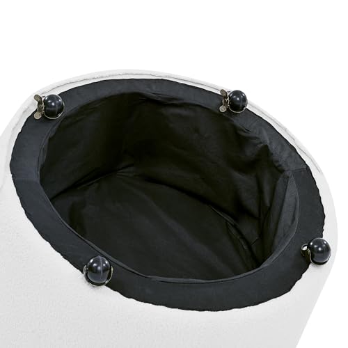 Sillón Giratorio Tapizado Terciopelo Negro miniatura 5