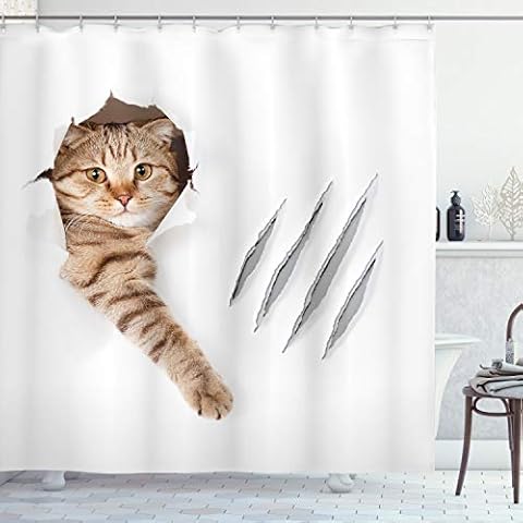 Ambesonne Nautical Shower Curtain with Vintage Design Cover
