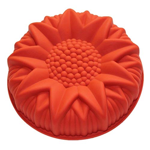 Fantasyday 9.8'' Sunflower Birthday Cake Mold Silicone Baking Molds Party Cake Bakeware For Your Anniversary Dessert, Cake, Bread, Tart, Pie, Flan And More #4 #TOP6