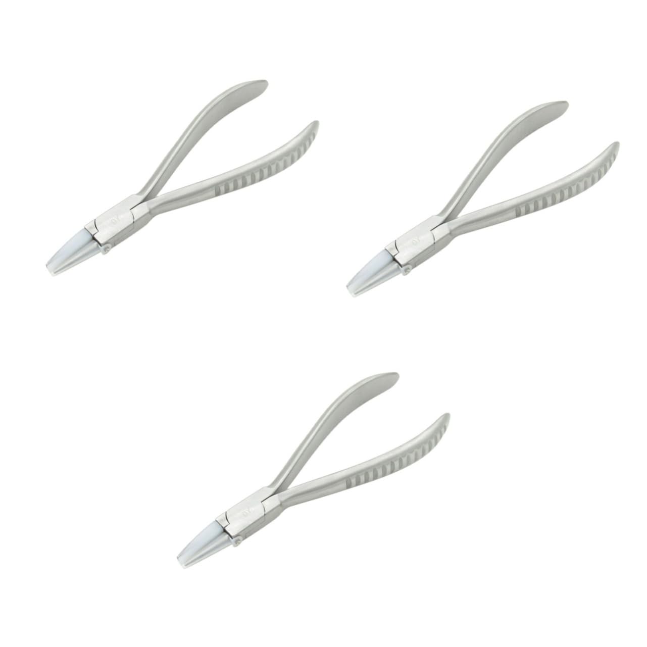 Pince de réparation optique à tête carrée pour réglage de monture de lunettes