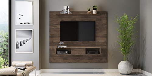 Midtown Concept 2-Shelf 70-Inch Tv Board,Engineered Wood, Distressed Brown #TOP2