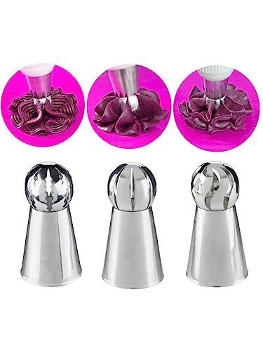 Hdujuan Russian Ball Piping Tips 3-Pack