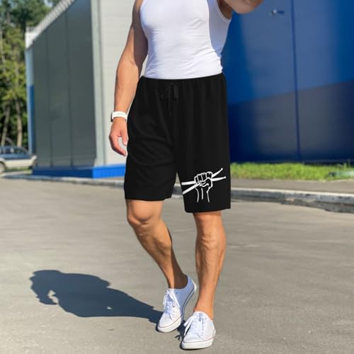 Drumstick Drummer Pajama Shorts for Men, Men's Pajama Bottoms, Sleepwear for Summer4