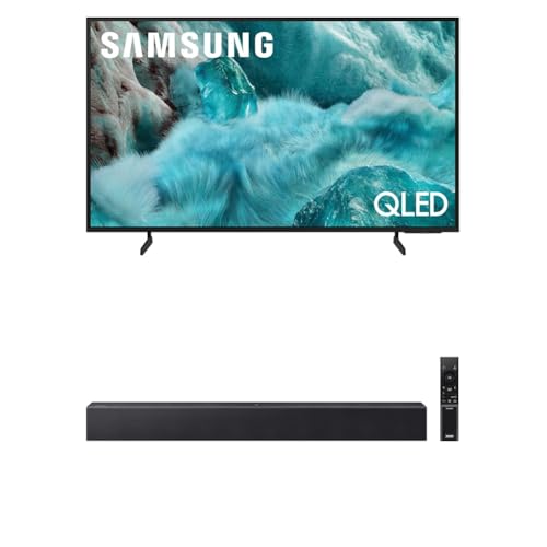 Image of Samsung 43-Inch Class QLED Q7F Series Samsung Vision AI Smart TV (2025 Model, 43Q7F) + Samsung B-Series Soundbar HW B400F 2.0 ch Soundbar with Built in Subwoofer (2025 Model)