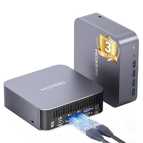 GEEKOM [Unico Premio Europeo per l'Hardware per Mini PC Intel AI Mini PC GT1 Mega con Intel Ultra...